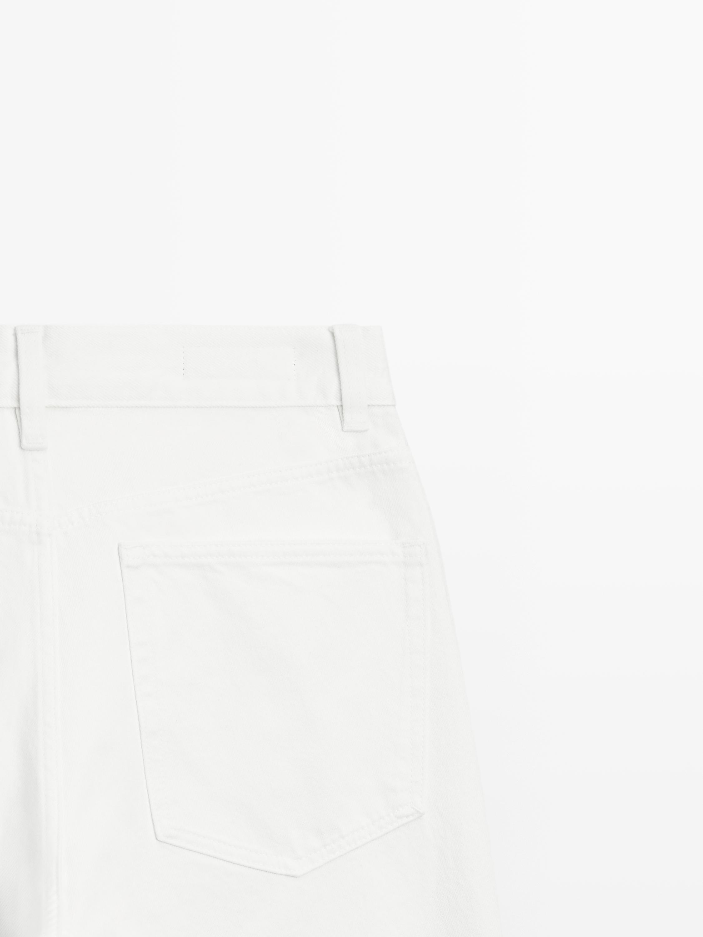 Mid-rise cropped wide-leg jeans